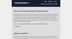 Desktop Screenshot of carboxiterapia.pe